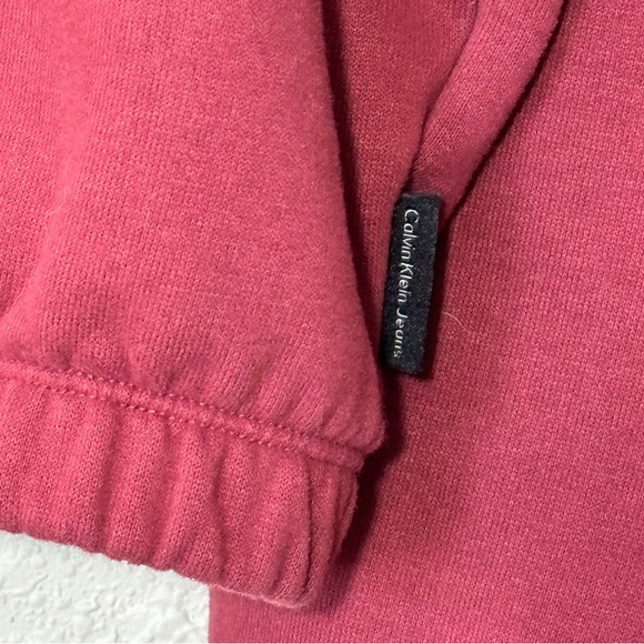 Calvin Klein burgundy crop, mock neck long sleeved sweatshirt. Women’s XL - Picture 4 of 7